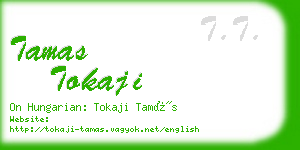 tamas tokaji business card